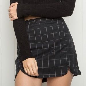 Brandy Melville Grid Skirt